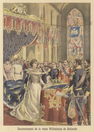 Coronation of Queen Wilhelmina of the Netherlands by French School